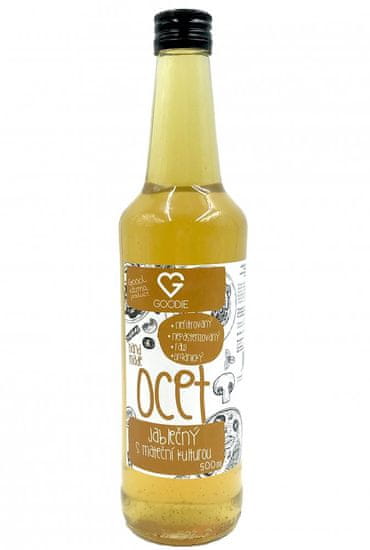 Goodie Jablečný ocet - organický, raw, nefiltrovaný s mat.kulturou 500 ml