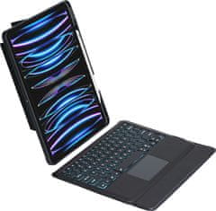 Kryt s klávesnicí pro iPad Pro 12.9 2018 3rd/Pro 12.9 2020 4th/Pro 12.9 2021 5th/Pro 12.9 2022/6th Černý