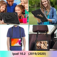 Outdoorový kryt na iPad 10.2 2019/10.2 2020/10.2 2021 Černý