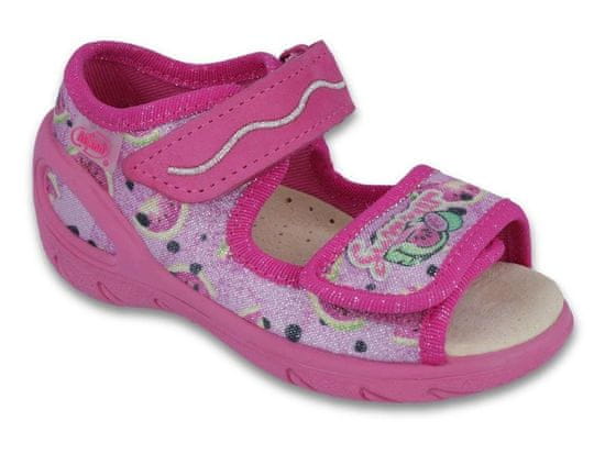 Befado dívčí sandálky SUNNY 433X030 růžové, melouny