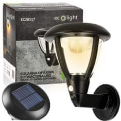 ECOLIGHT 2x LED solární nástěnné svítidlo IP44