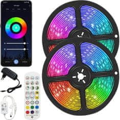 Berge Sada LED pásků 20m RGB Smart WIFI MOBILE