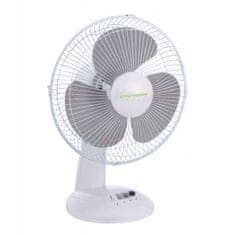 Kanlux Stolní ventilátor bílý 3 režimy 40W