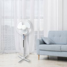 Kanlux Stojanový ventilátor šedý 3 režimy 45W