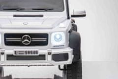 Moje Auto Mercedes G63 Amg Autíčko Na Baterie Bílá + Dálkové Ovládání