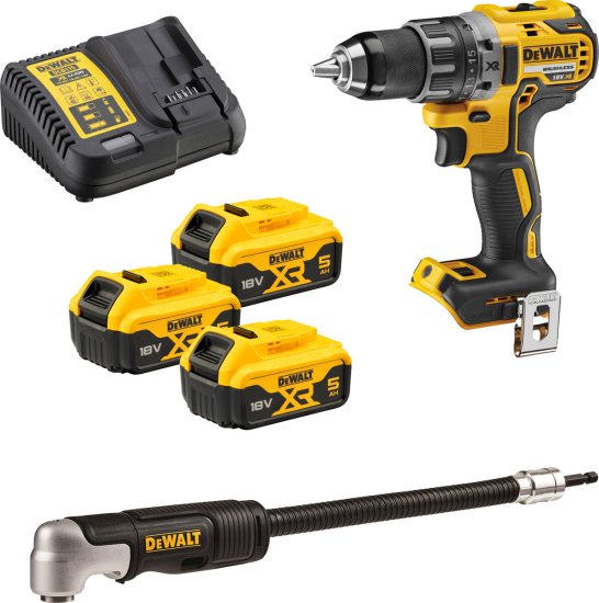 DeWalt DEWALT ŠROUBOVÁK 18V DCD791P3A 70/27Nm 3x5,0Ah BL