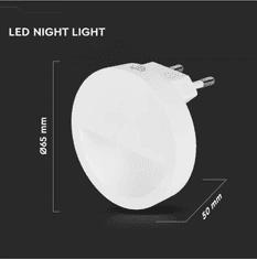 LED Solution Kulaté LED noční světlo s fotosenzorem 20018