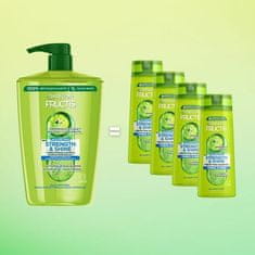 Garnier Posilující šampon pro všechny typy vlasů bez lesku a síly Fructis Strength & Shine (Strengthening Sh (Objem 1000 ml)