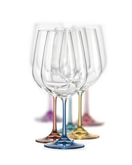 Bohemia Crystal Sklenice na červené víno Spectrum 550ml (set po 6 ks)