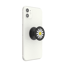 PopSockets PopGrip Gen.2, Festival Daisy Black, 3D kopretina na černém podkladu