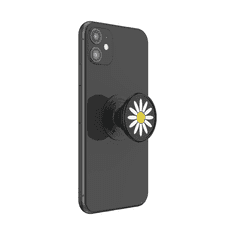 PopSockets PopGrip Gen.2, Festival Daisy Black, 3D kopretina na černém podkladu