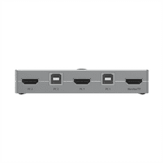 Hama KVM přepínač pro 2 PC na 1 monitor, 3xUSB, 1xHDMI, včetně kabelů