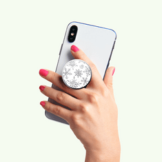 PopSockets PopGrip Gen.2, Enamel Snow Metal, sněhové vločky, smaltovaný povrch