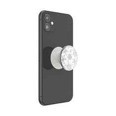 PopSockets PopGrip Gen.2, Enamel Snow Metal, sněhové vločky, smaltovaný povrch