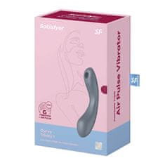 Satisfyer Satisfyer Curvy Trinity 1 (Bluegrey), zasouvací Air Pulse vibrátor