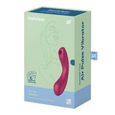 Satisfyer Satisfyer Curvy Trinity 1 (Red), zasouvací Air Pulse vibrátor