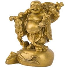 Feng shui Harmony Mosazný Buddha s Ru Yi