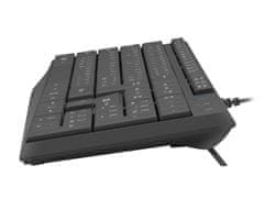 Natec klávesnice Nautilus 2/Drátová USB/CZ-SK layout/Černá