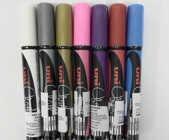 POSCA Křídové popisovače uni chalk marker, hrot 1,8-2,5mm