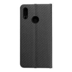 FORCELL Pouzdro / obal na Huawei P Smart 2019 černé - knížkové LUNA CARBON