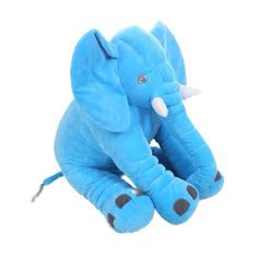 Daklos Velký gigantický plyšový slon - 60 cm - modrý