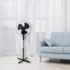 Volteno Stojanový ventilátor černý 3 režimy 40W