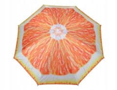 OEM Plážový slunečník POLY 180 cm oranžový vzor