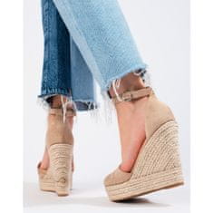 Stylové espadrilky na platformách velikost 40