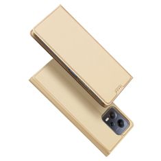 Dux Ducis Skin knížkové pouzdro na Xiaomi Redmi NOTE 12 5G/POCO X5 5G Gold