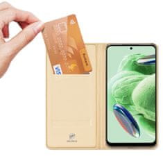 Dux Ducis Skin knížkové pouzdro na Xiaomi Redmi Note 12 PRO PLUS Gold