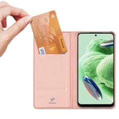 Dux Ducis Skin knížkové pouzdro na Xiaomi Redmi Note 12 PRO / POCO X5 PRO 5G Pink