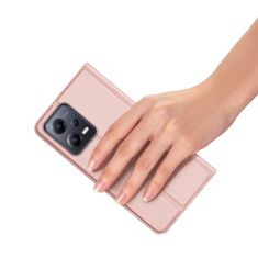 Dux Ducis Skin knížkové pouzdro na Xiaomi Redmi Note 12 PRO / POCO X5 PRO 5G Pink