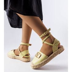 Zelené vázané espadrilky Rodič velikost 41