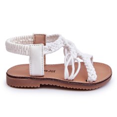 Dětské pletené sandály Slip-on White velikost 34