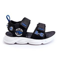 Dětské lehké sandály černé a modré velikost 31