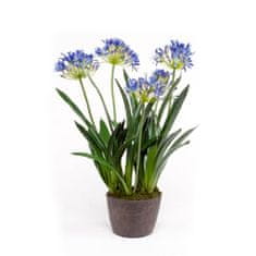 Greatstore Emerald Umělý Agapanthus 75 cm modrý