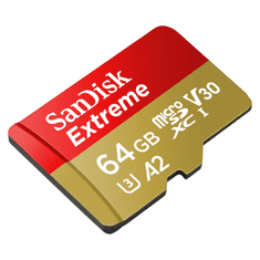 SanDisk Extreme microSDXC card for Mobile Gaming 64GB 170MB/s and 80MB/s, A2 C10 V30 UHS-I U3