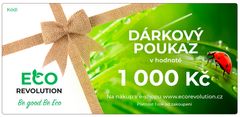 EcoRevolution Dárkový poukaz EcoRevolution - 1 000 Kč Varianta poukazu: Elektronický poukaz