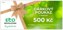 EcoRevolution Dárkový poukaz EcoRevolution - 500 Kč Varianta poukazu: Elektronický poukaz