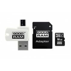 GoodRam Paměťová karta 16GB + SD microUSB adaptér