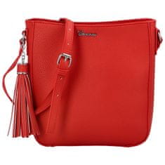 Tessra Milano Dámská koženková crossbody Milada, červená