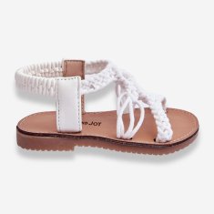 Dětské pletené sandály Slip-on White velikost 34
