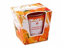 Kraftika 1ks (orange&amp;grapefruit) oranžová vonná svíčka ve skle