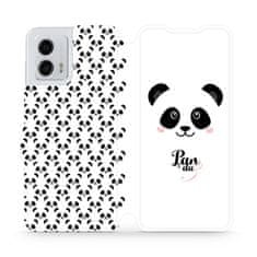 Mobiwear Flip pouzdro na mobil Motorola Moto G53 5G - M030P Panda Amálka