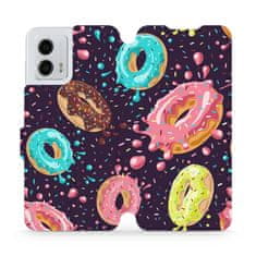 Mobiwear Flip pouzdro na mobil Motorola Moto G53 5G - VP19S Donutky