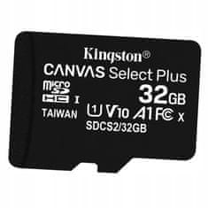 Kingston Paměťová karta microSDHC 32GB + adaptér