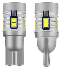 SEFIS LED žárovka CSP2020 T10 12V 9SMD bílá