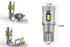 SEFIS LED žárovka CSP2020 T10 12V 9SMD bílá