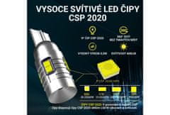 SEFIS LED žárovka CSP2020 T10 12V 9SMD bílá