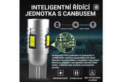 SEFIS LED žárovka CSP2020 T10 12V 9SMD bílá